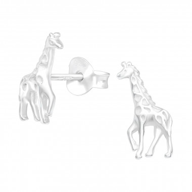 Giraffe - 925 Sterling Silver Simple Stud Earrings SD40586