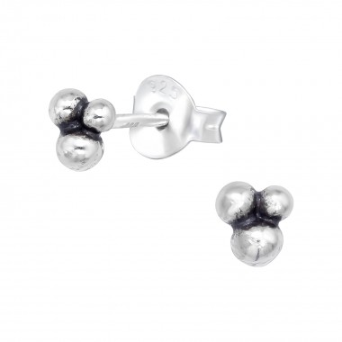 Geometric - 925 Sterling Silver Simple Stud Earrings SD40964