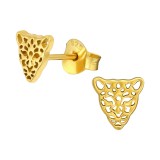 Leopard - 925 Sterling Silver Simple Stud Earrings SD40966