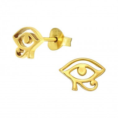 Evil Eye - 925 Sterling Silver Simple Stud Earrings SD41030