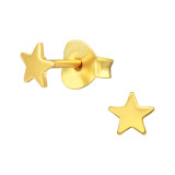 Star - 925 Sterling Silver Simple Stud Earrings SD41160