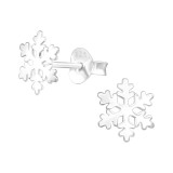 Snowflake - 925 Sterling Silver Simple Stud Earrings SD41524