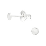 Round - 925 Sterling Silver Simple Stud Earrings SD42152
