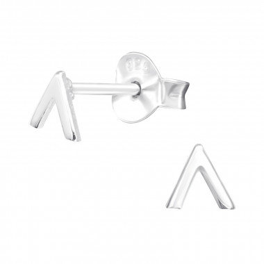 Triangle - 925 Sterling Silver Simple Stud Earrings SD42436