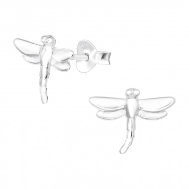 Dragonfly - 925 Sterling Silver Simple Stud Earrings SD42530