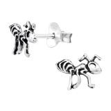 Ant - 925 Sterling Silver Simple Stud Earrings SD42793