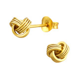 Knot - 925 Sterling Silver Simple Stud Earrings SD43405