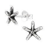 Starfish - 925 Sterling Silver Simple Stud Earrings SD44021