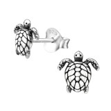 Turtle - 925 Sterling Silver Simple Stud Earrings SD45237