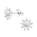 Sunflower - 925 Sterling Silver Simple Stud Earrings SD45579