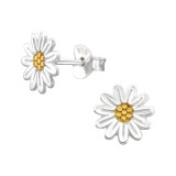 Sunflower - 925 Sterling Silver Simple Stud Earrings SD45895