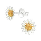 Flower - 925 Sterling Silver Simple Stud Earrings SD46557