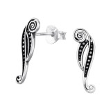 Climber, Crawler - 925 Sterling Silver Simple Stud Earrings SD46833