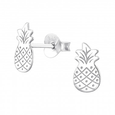 Pineapple - 925 Sterling Silver Simple Stud Earrings SD46941