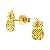 Pineapple - 925 Sterling Silver Simple Stud Earrings SD46942