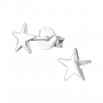 Star - 925 Sterling Silver Simple Stud Earrings SD4701 Star - 925 Sterling Silver Simple Stud Earrings SD4701