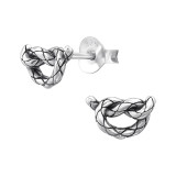 Knot - 925 Sterling Silver Simple Stud Earrings SD47251