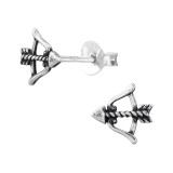 Arrow - 925 Sterling Silver Simple Stud Earrings SD47712