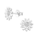 Sunflower - 925 Sterling Silver Simple Stud Earrings SD48144