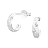 9mm - 925 Sterling Silver Simple Stud Earrings SD48244