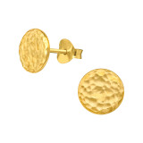 Round - 925 Sterling Silver Simple Stud Earrings SD49042
