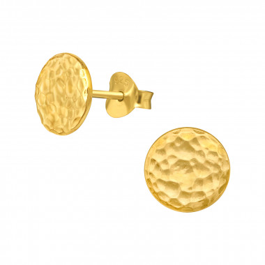 Round - 925 Sterling Silver Simple Stud Earrings SD49042