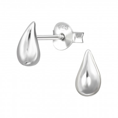 Teardrop - 925 Sterling Silver Simple Stud Earrings SD49676