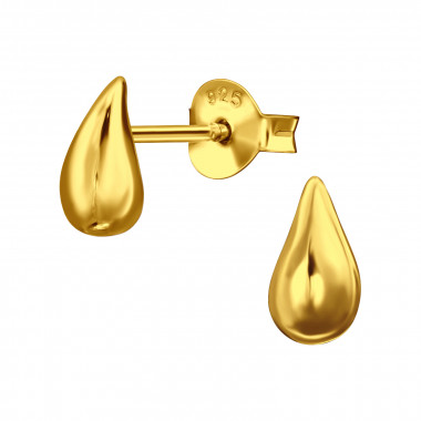 Teardrop - 925 Sterling Silver Simple Stud Earrings SD49677
