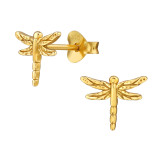 Dragonfly - 925 Sterling Silver Simple Stud Earrings SD49719