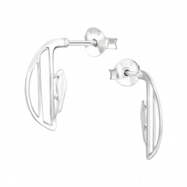 Bird, Songbird - 925 Sterling Silver Simple Stud Earrings SD50310