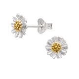 Flower - 925 Sterling Silver Simple Stud Earrings SD51133