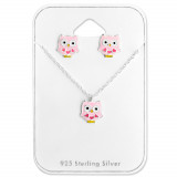 Owl - 925 Sterling Silver Stud Earring Sets  SD28980