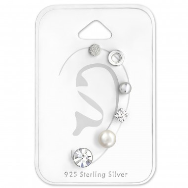 Mixed - 925 Sterling Silver Stud Earring Sets  SD29125