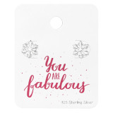 Snowflake - 925 Sterling Silver Stud Earring Sets  SD34217