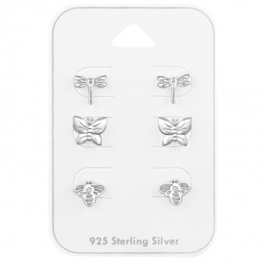 Insect Set - 925 Sterling Silver Stud Earring Sets  SD39730