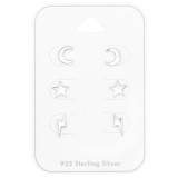 Sky - 925 Sterling Silver Stud Earring Sets  SD41475