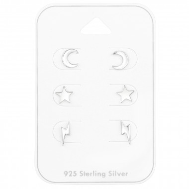 Sky - 925 Sterling Silver Stud Earring Sets  SD41475