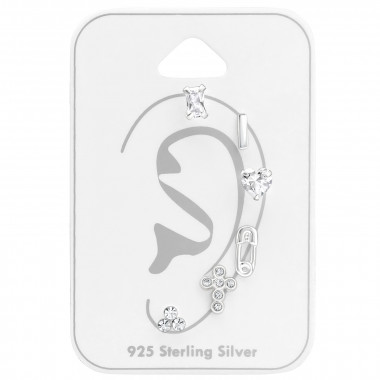 Mix - 925 Sterling Silver Stud Earring Sets  SD44234