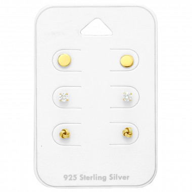 Gold - Paper Stud Earring Sets  SD44789