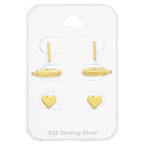 Gold - Paper Stud Earring Sets  SD44791