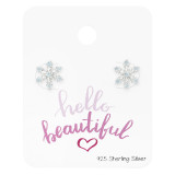 Snowflake - 925 Sterling Silver Stud Earring Sets  SD45477