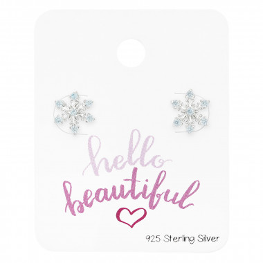 Snowflake - 925 Sterling Silver Stud Earring Sets  SD45477