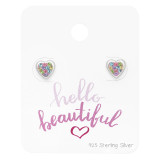 Heart - 925 Sterling Silver Stud Earring Sets  SD45478