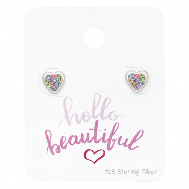 Heart - 925 Sterling Silver Stud Earring Sets  SD45478