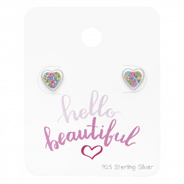 Heart - 925 Sterling Silver Stud Earring Sets  SD45478