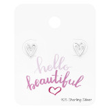 Heart - 925 Sterling Silver Stud Earring Sets  SD47357