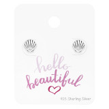 Shell - 925 Sterling Silver Stud Earring Sets  SD47358