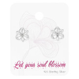 Flower - 925 Sterling Silver Stud Earring Sets  SD48491