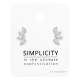 Leaf - 925 Sterling Silver Stud Earring Sets  SD49752