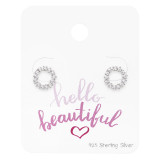 Sparking Wreath - 925 Sterling Silver Stud Earring Sets  SD49753